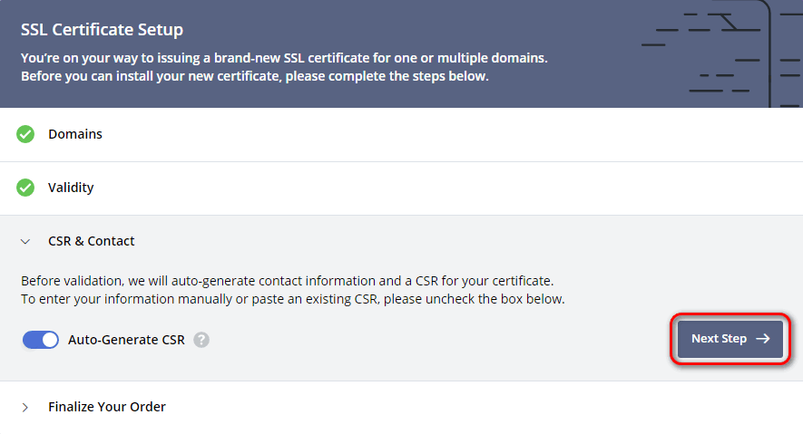 Получение SSL 4
