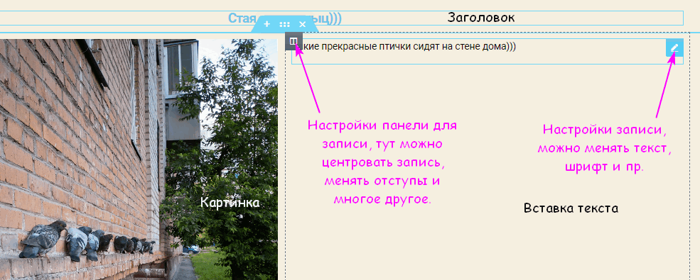 Elementor наполнение страницы